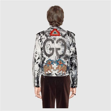 gucci leather jackets ebay|Gucci ghost jacket eBay.